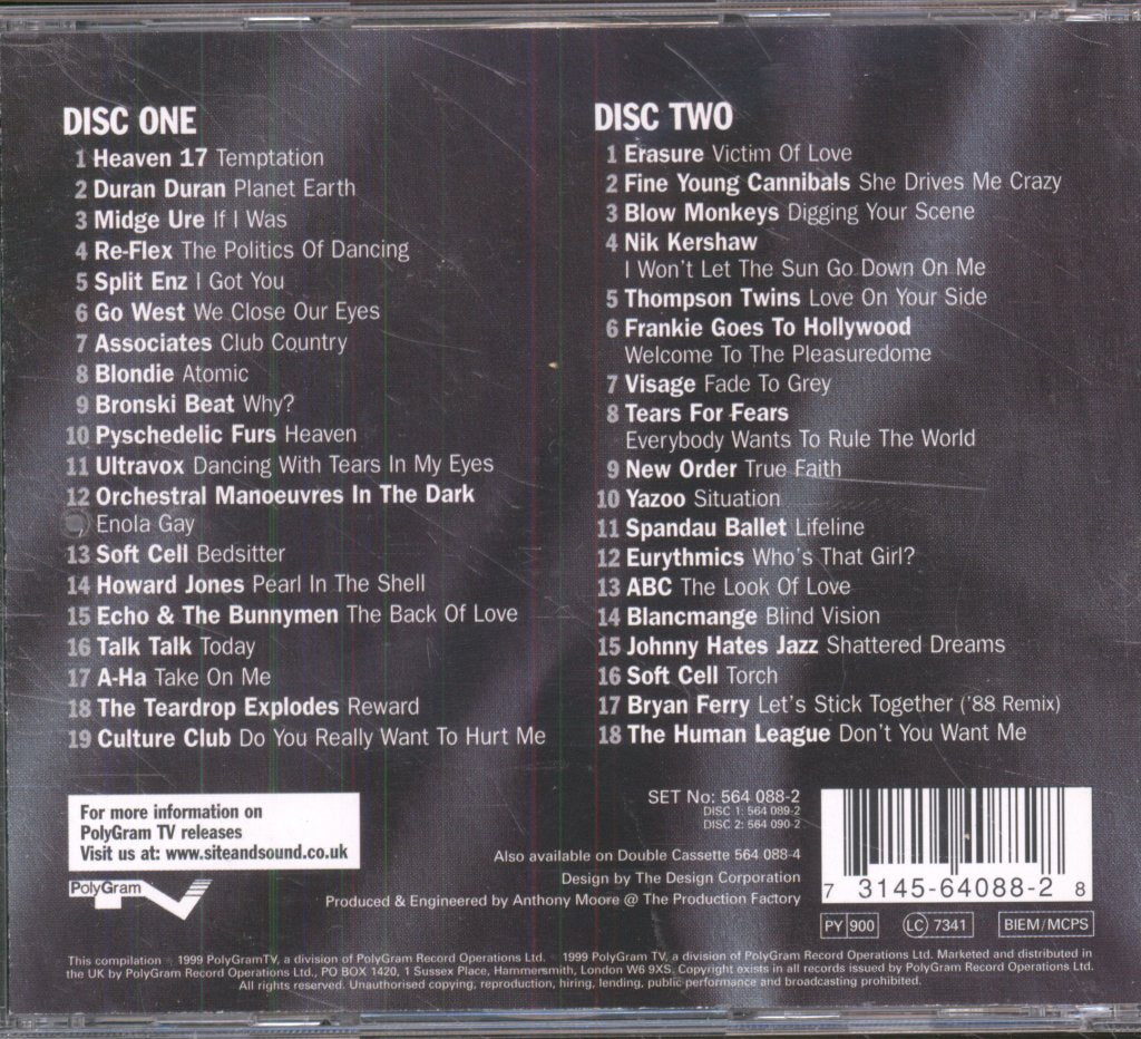 Various Artists - Relax! The Ultimate 80's Mix Volume 2 - Double Cd