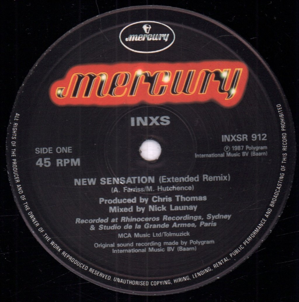 INXS - New Sensation - 12 Inch