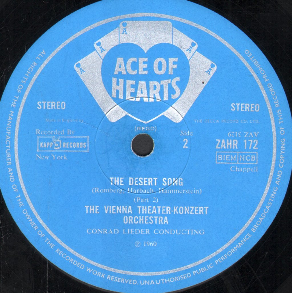 Vienna Theater-Konzert Orchestra / Conrad Lieder - Desert Song - Lp