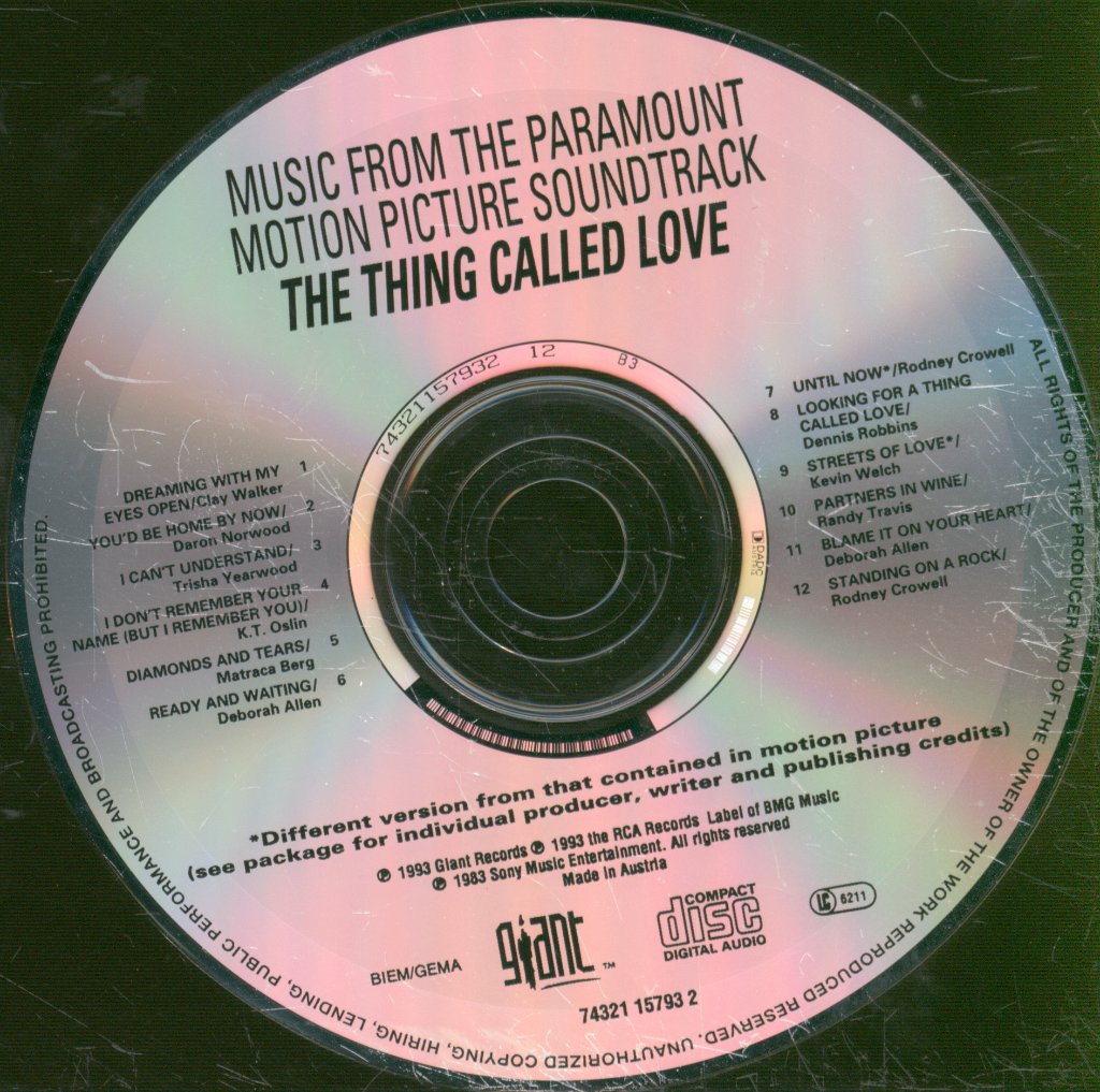 Various Artists - Thing Called Love (Music From The Paramount Motion Picture Soundtrack) - Cd