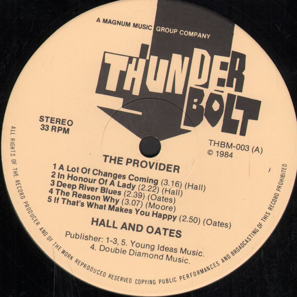 Hall And Oates - Provider - Lp