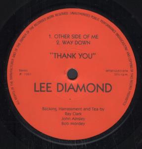 Lee Diamond (Pop) - Thank You - 7 Inch