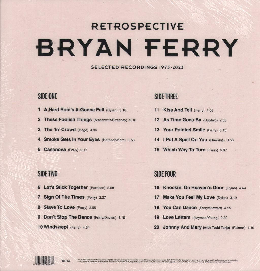 Bryan Ferry - Retrospective: Selected Recordings 1973-2023 - Double Lp