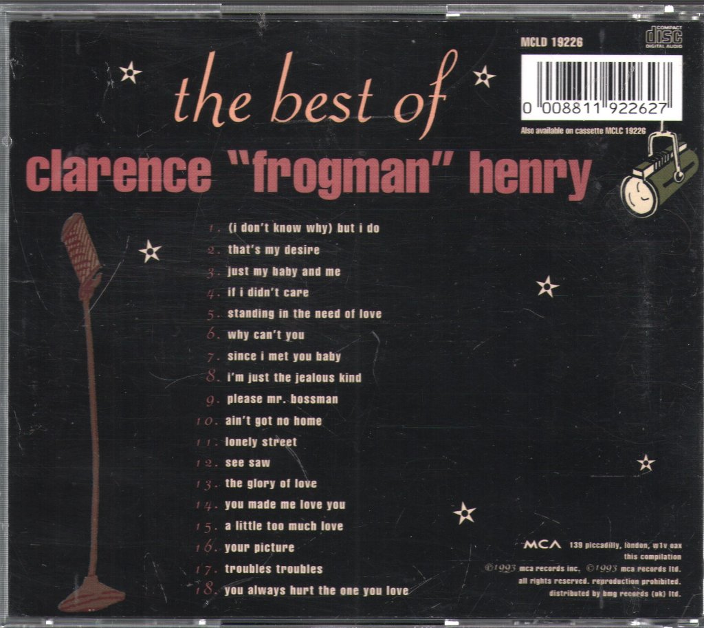 Clarence Frogman Henry - Best Of Clarence "Frogman" Henry - Cd