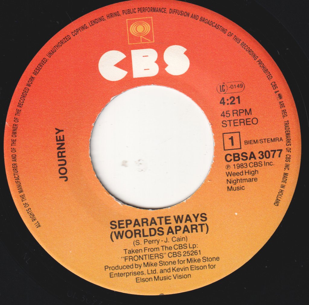 Journey - Separate Ways - 7 Inch