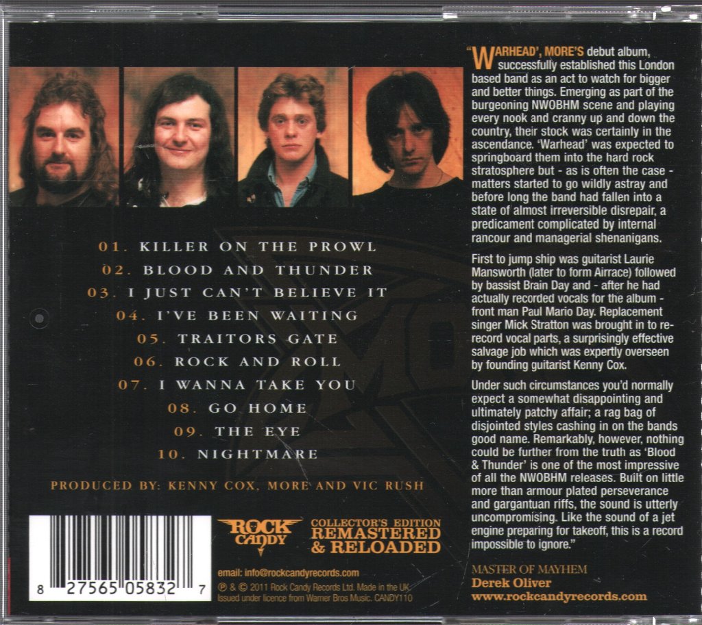 More - Blood & Thunder - Cd