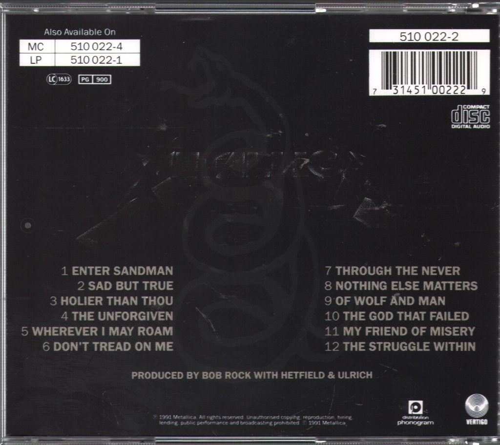 Metallica - Metallica - Cd
