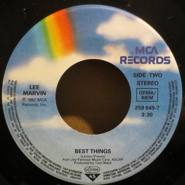 Lee Marvin - Wanderin' Star / Best Things - 7 Inch