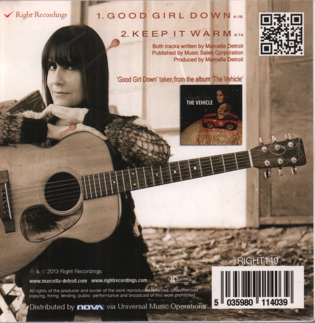 Marcella Detroit - Good Girl Down / Keep It Warm - Cdr