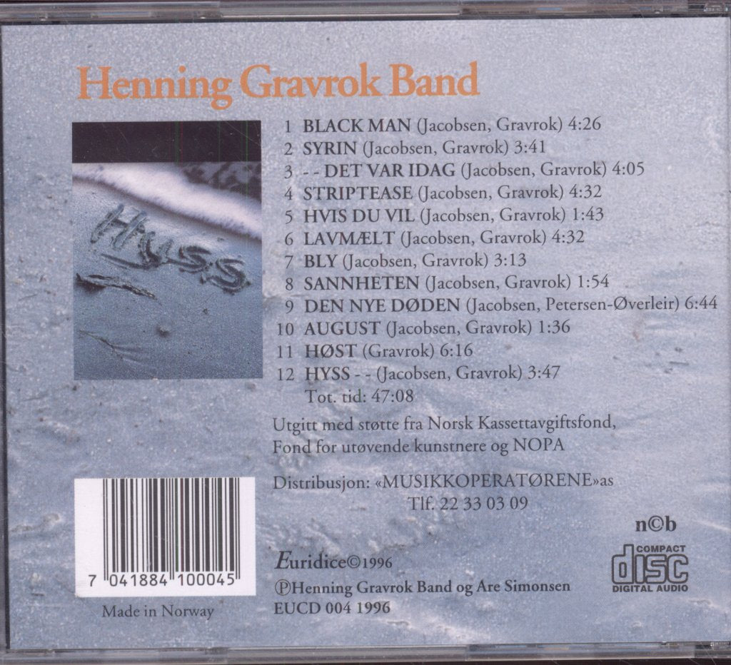 Henning Gravrok Band - Hyss - Cd