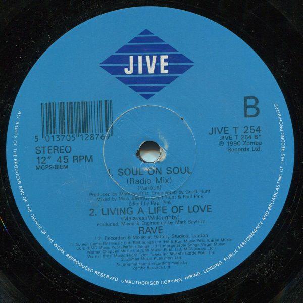 Rave - Soul On Soul - 12 Inch
