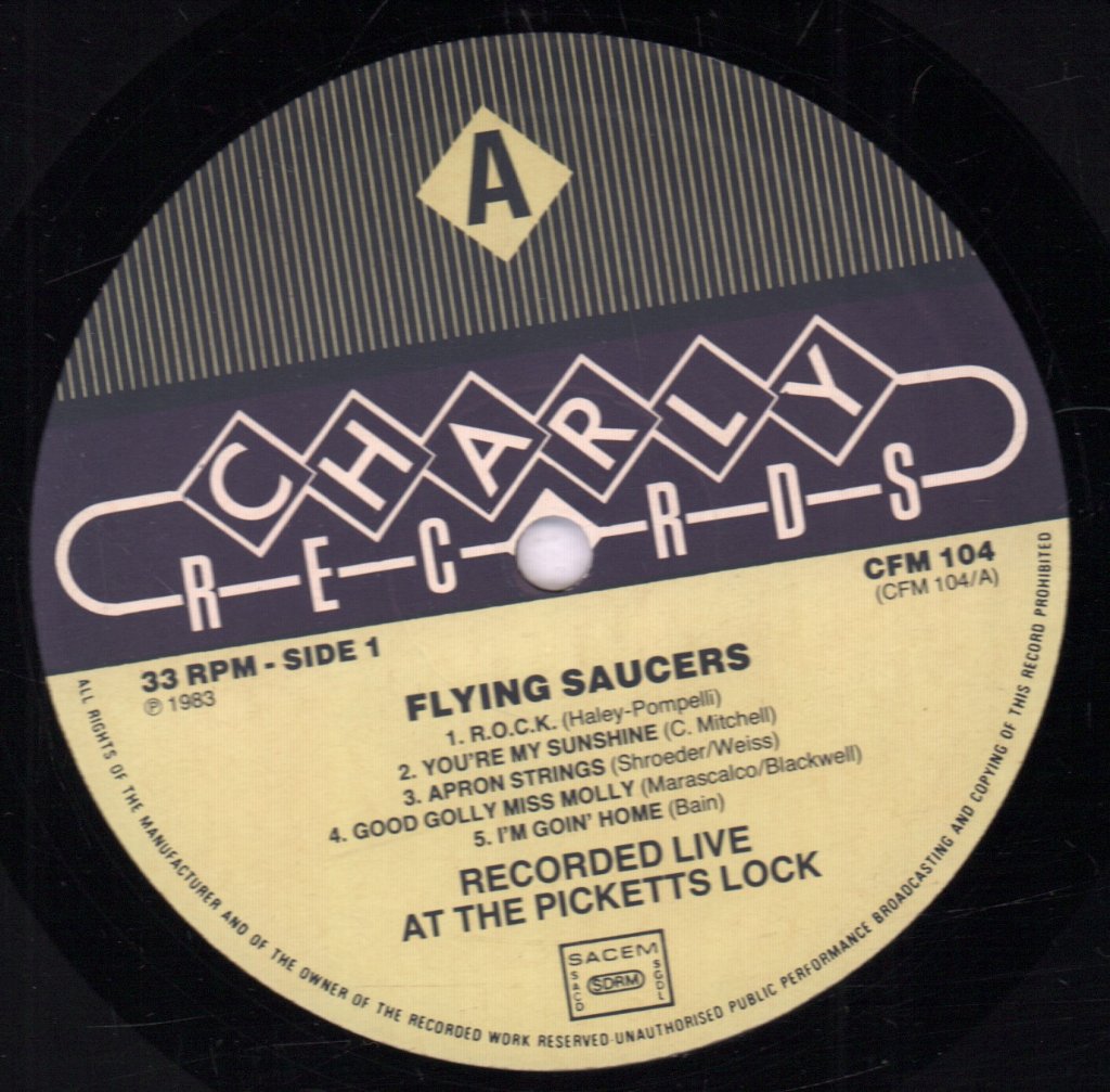 Flying Saucers (Rockabilly) - Recorded Live At Piicketts Lock - 10 Inch