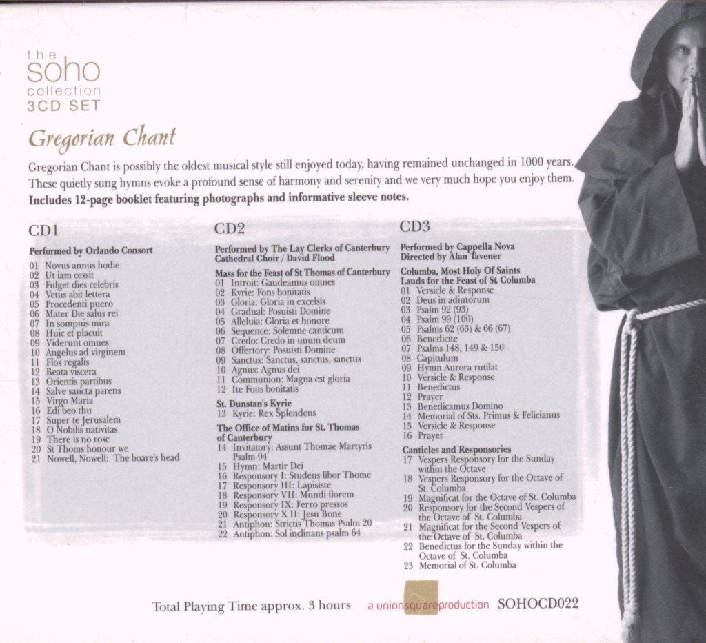 Orlando Consort, The Lay Clerks Of Canterbury Cathedral Choir - Gregorian Chant - Cd Set