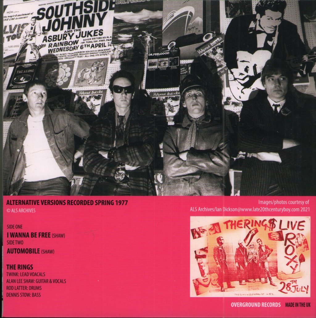 rings (punk) - I Wanna Be Free - 7 Inch