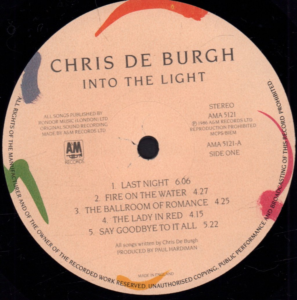 Chris De Burgh - Into The Light - Lp