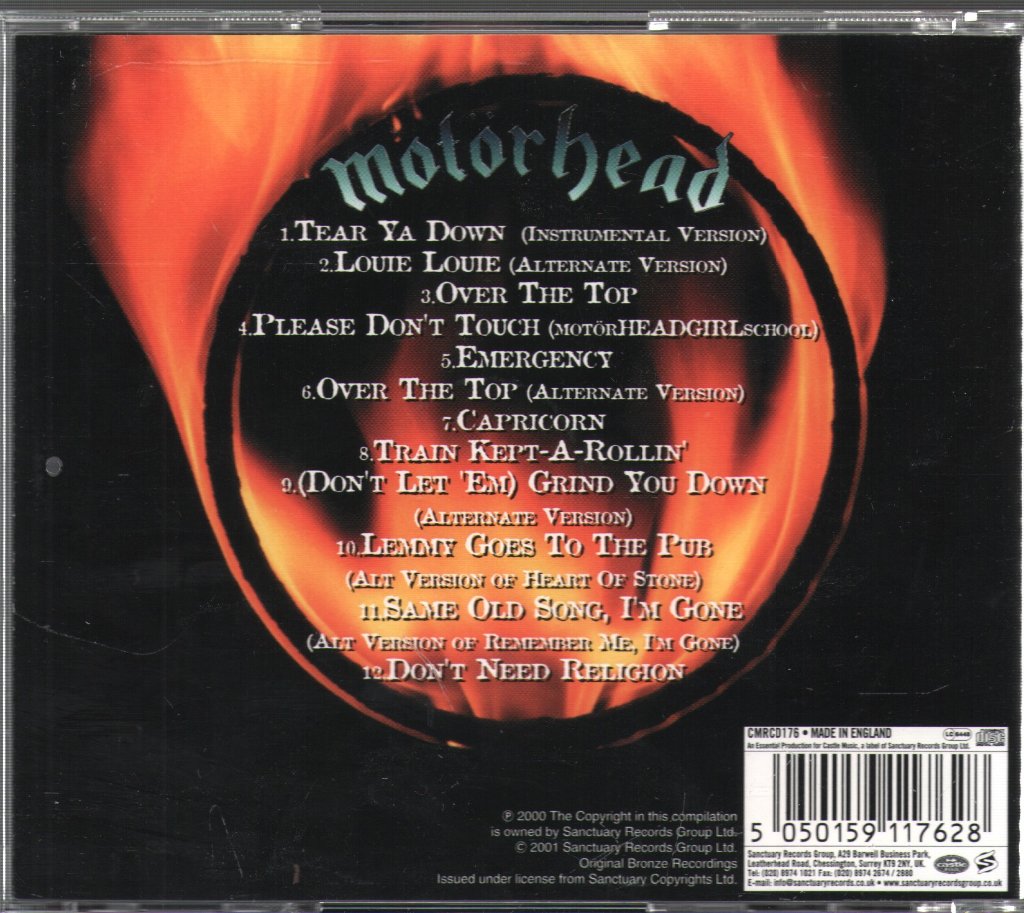 Motorhead - Over The Top - The Rarities - Cd