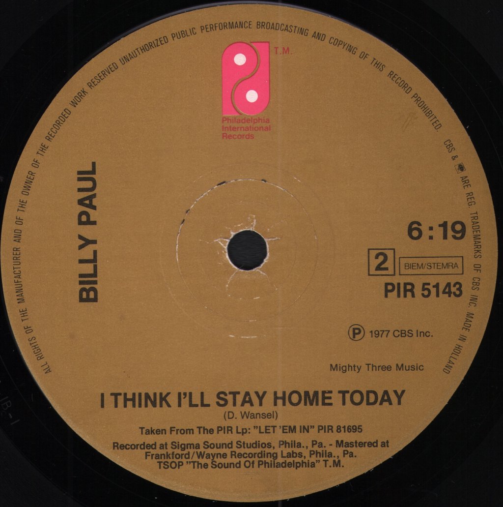 Billy Paul - Let 'Em In - 7 Inch
