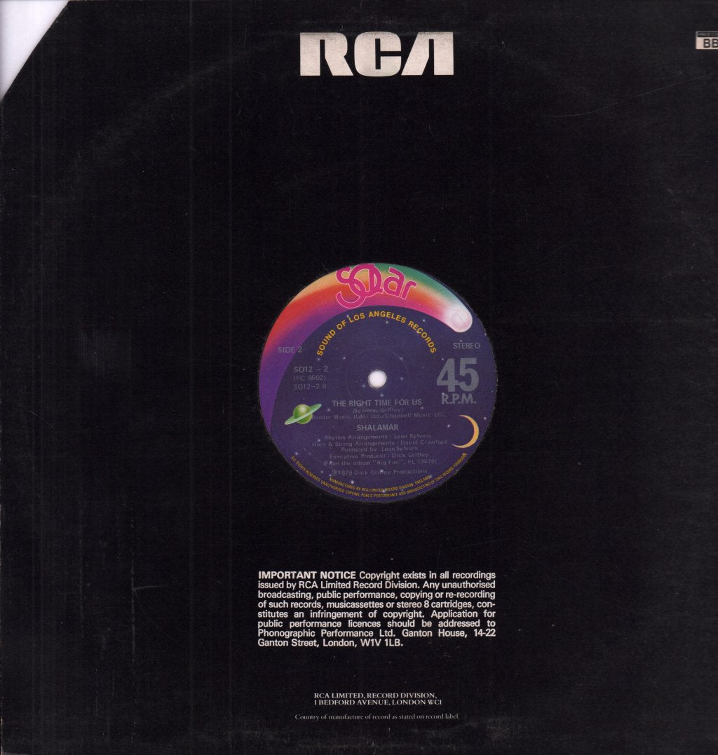 Shalamar - Right In The Socket - 12 Inch