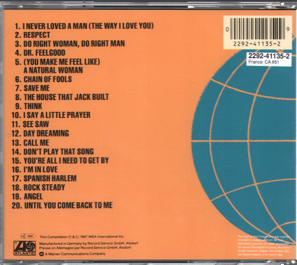 Aretha Franklin - 20 Greatest Hits - Cd