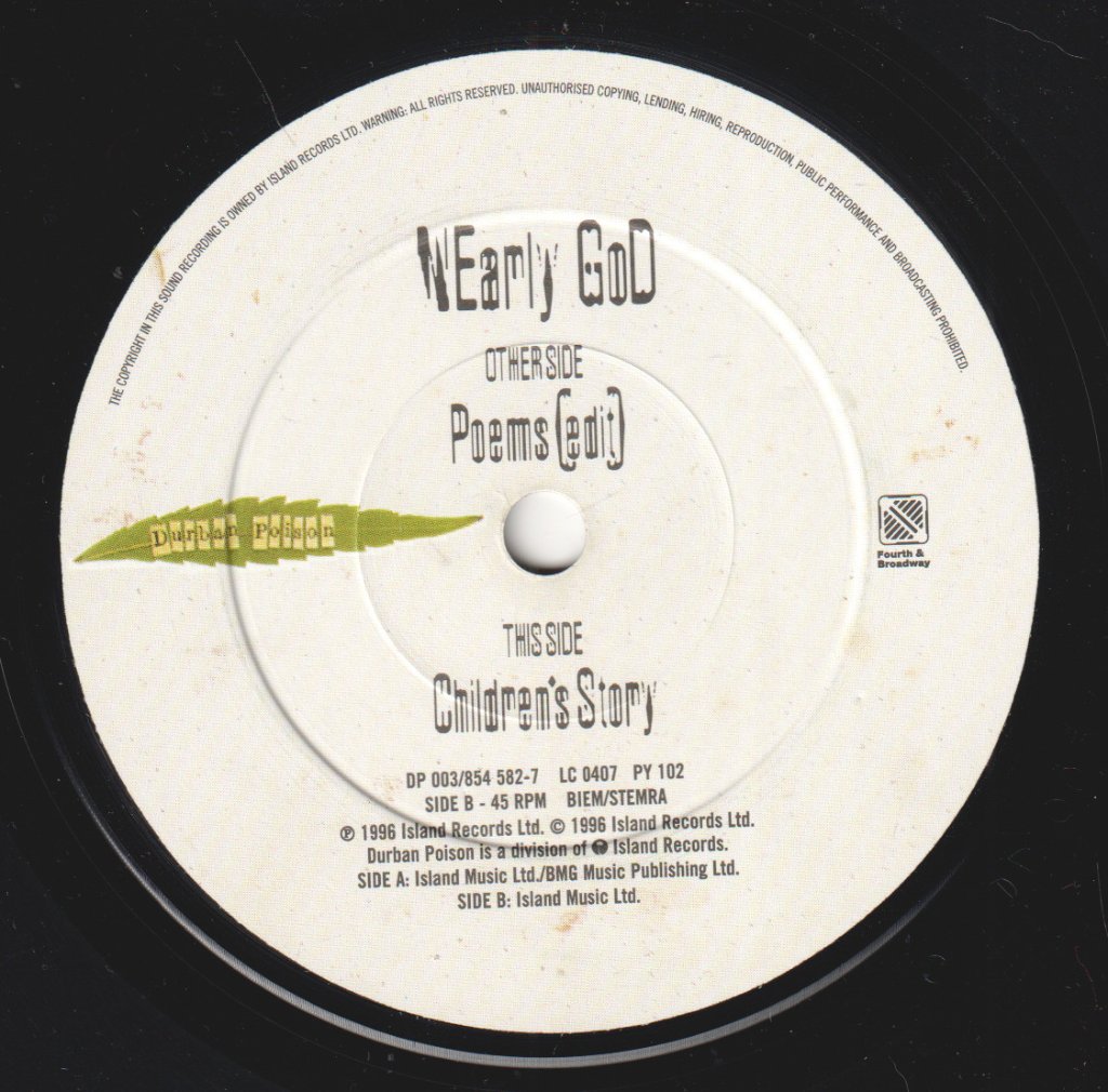 Nearly God - Poems - 7 Inch