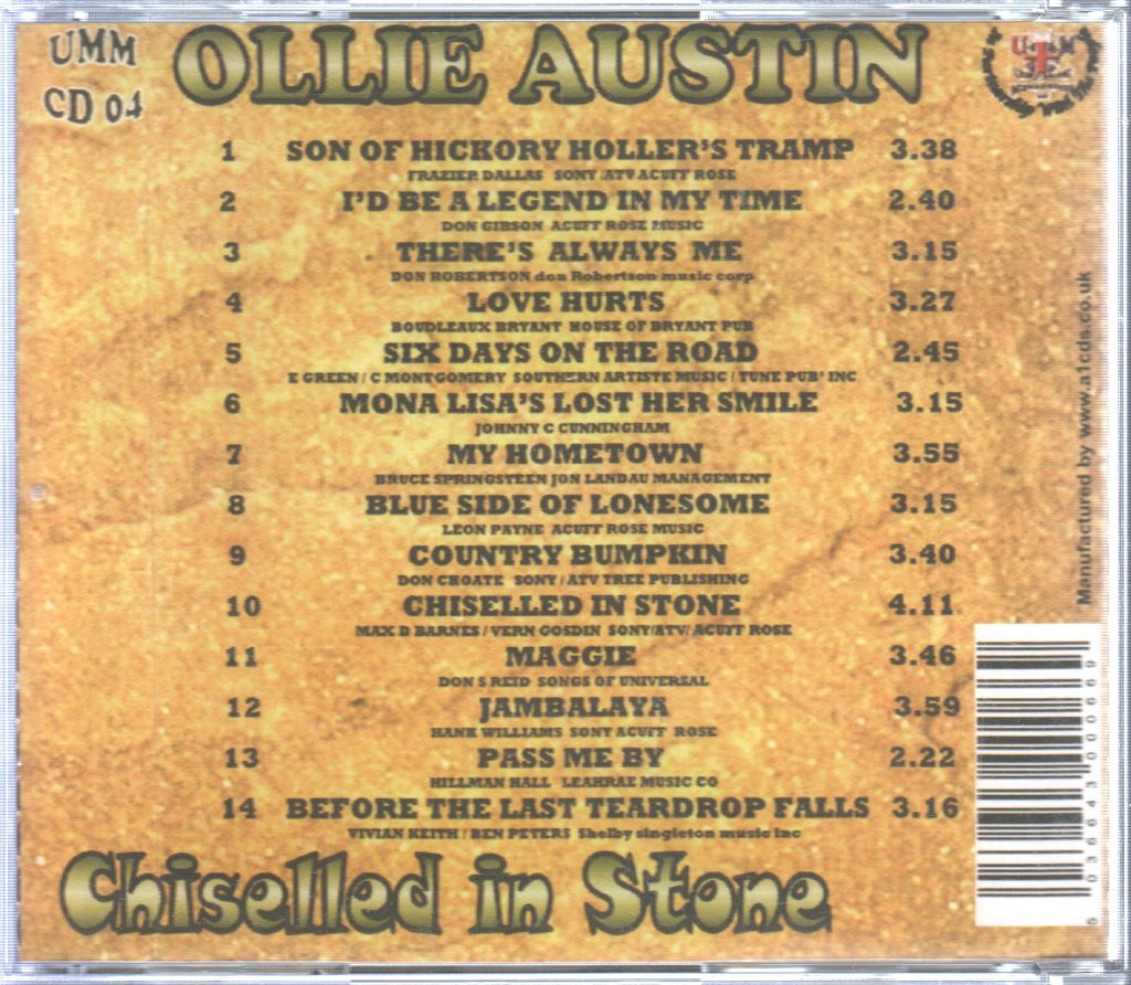 Ollie Austin - Chiselled In Stone - Cd