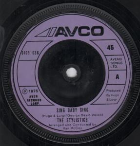 Stylistics - Sing Baby Sing - 7 Inch