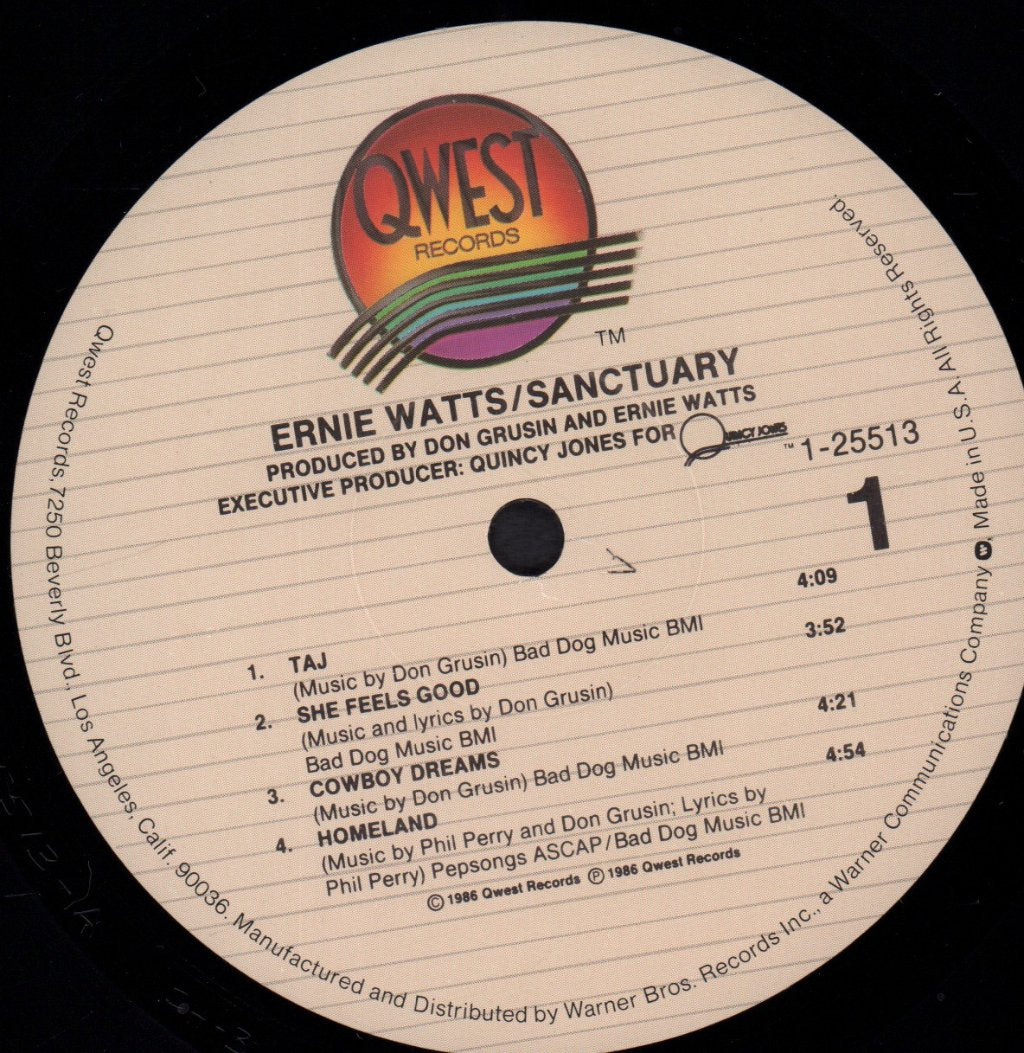 Ernie Watts - Sanctuary - Lp