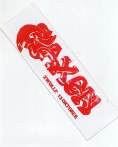Saxon - Zwolle 13/10 - Sticker