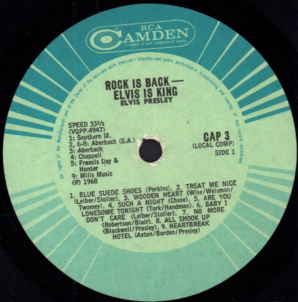 Elvis Presley - Rock Is Back - Elvis Is King! - Lp