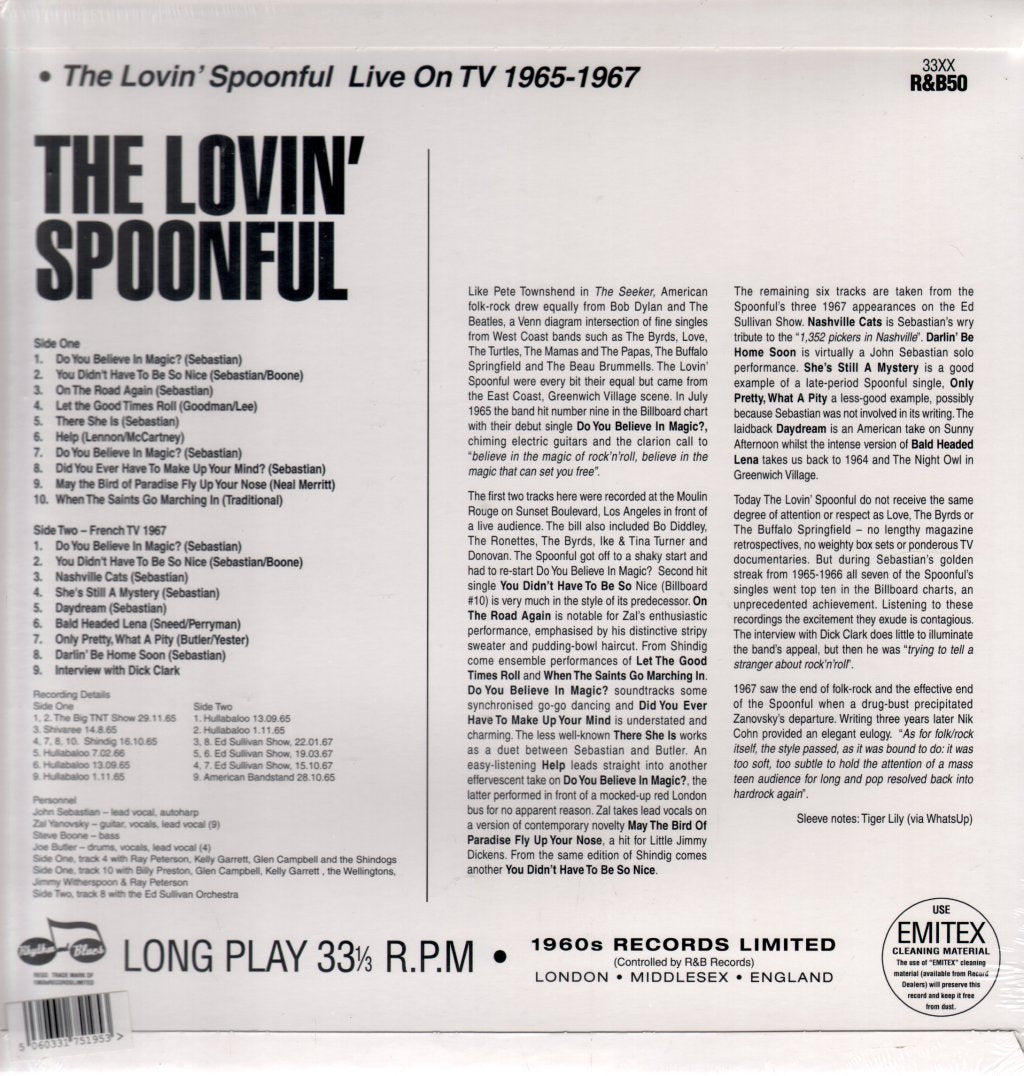 Lovin' Spoonful - Live On TV 1965-1967 - Lp