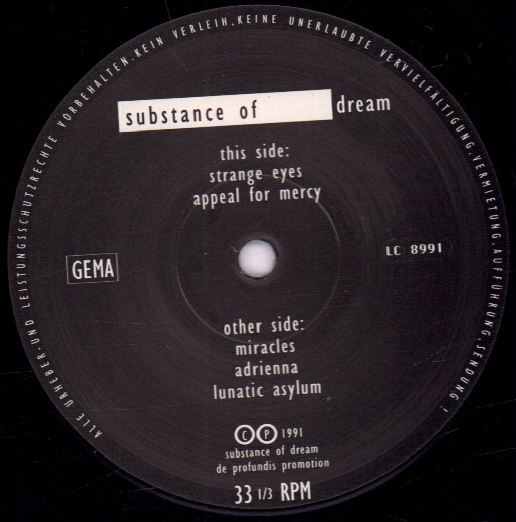Substance Of Dream - Substance Of Dream - Lp