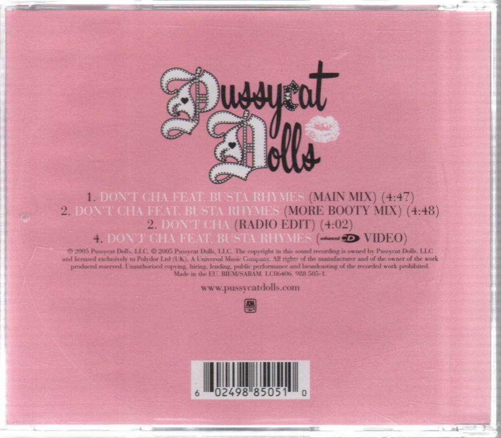 Pussycat Dolls - Don't Cha - Cd