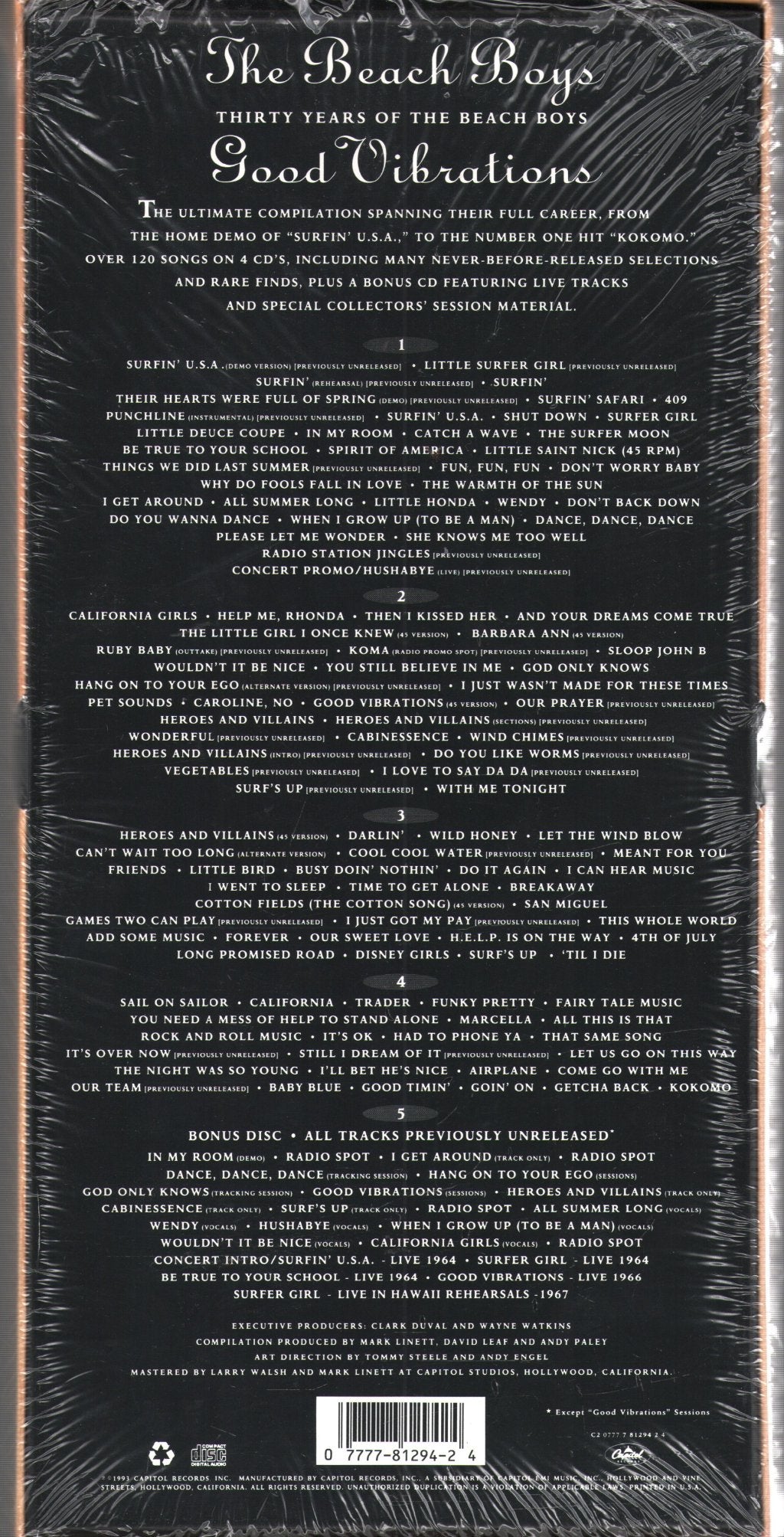 Beach Boys - Good Vibrations (Thirty Years Of The Beach Boys) - Cd Box Set