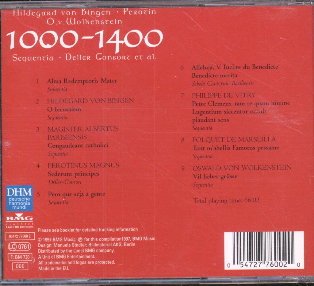 Deller Consort - Hildegard von Bingen - Century Classics I: 1000-1400 - Cd