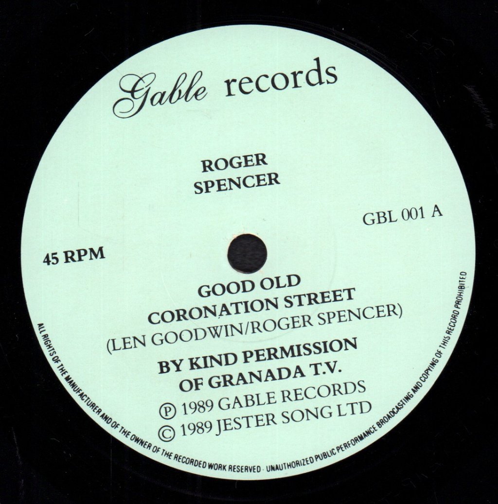 Roger Spencer - Good Old Coronation Street - 7 Inch