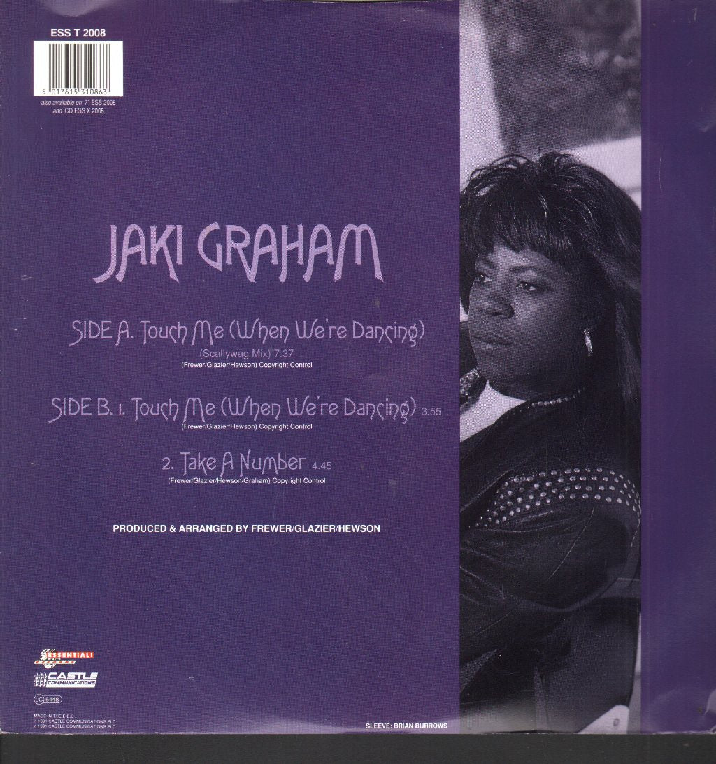 Jaki Graham - Touch Me When We're Dancing - 12 Inch