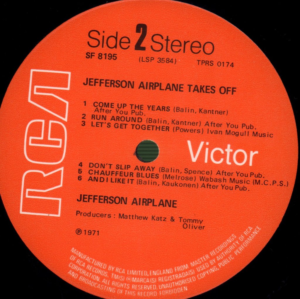 Jefferson Airplane - Takes Off - Lp