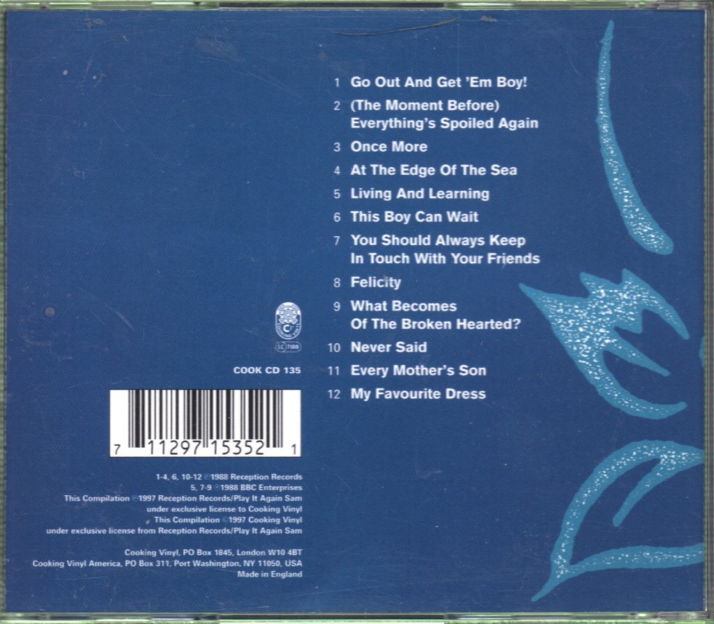 Wedding Present - Tommy 1985-1987 - Cd