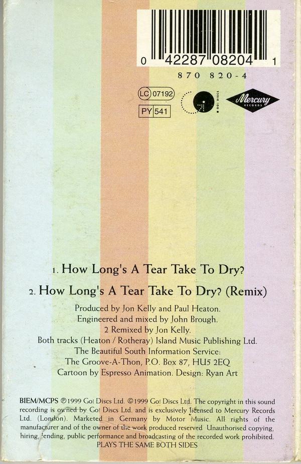 Beautiful South - How Long's A Tear Take To Dry - Cassette