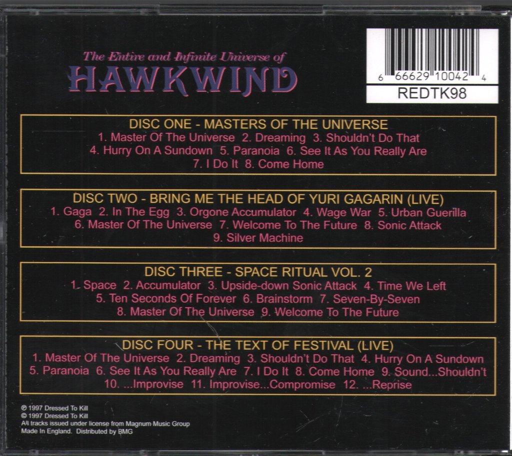 Hawkwind - Entire And Infinite Universe Of Hawkwind - Cd Set