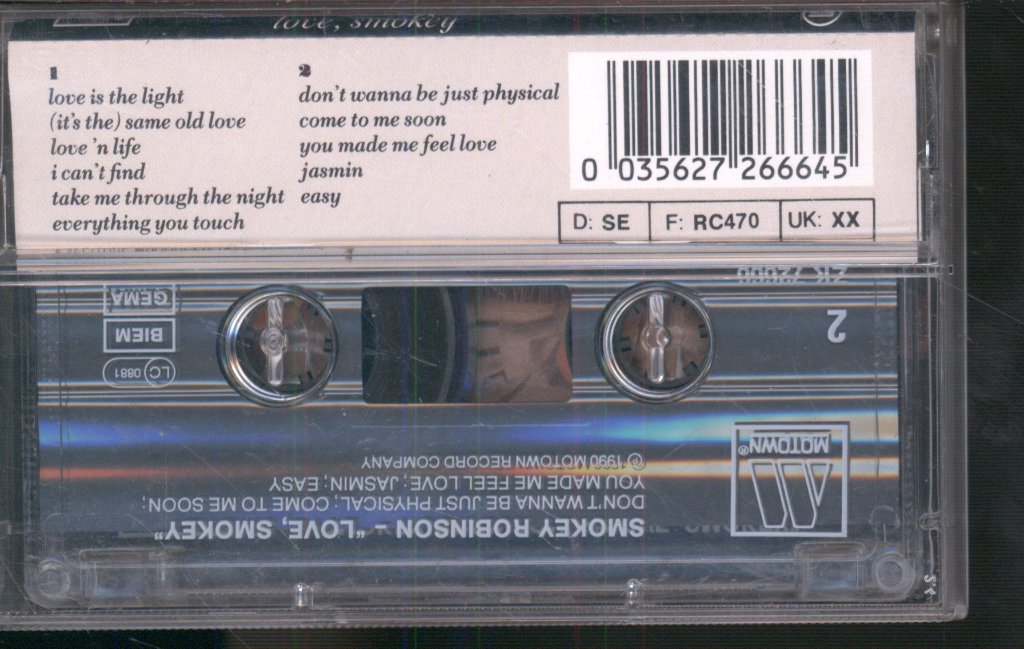 Smokey Robinson - Love, Smokey - Cassette