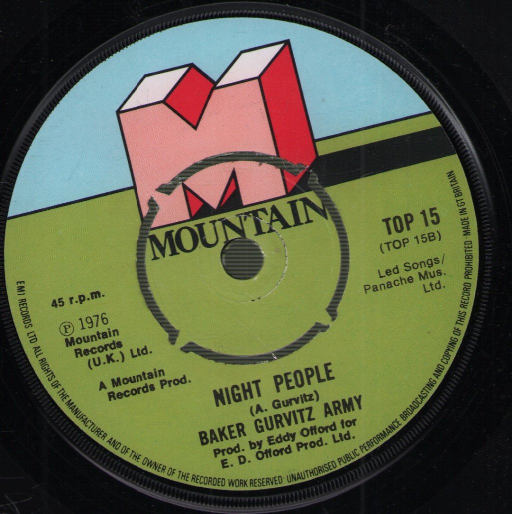 Baker Gurvitz Army - Dancing The Night Away - 7 Inch