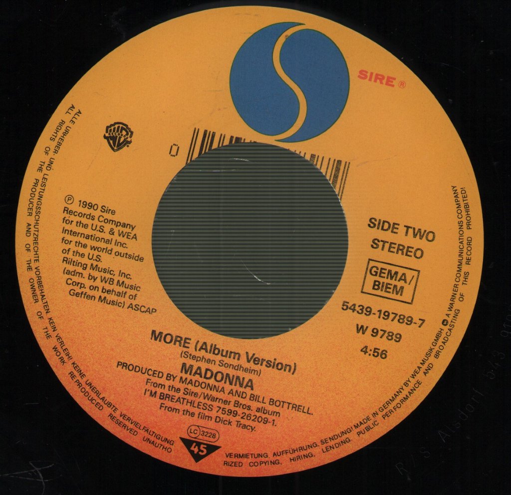Madonna - Hanky Panky - 7 Inch