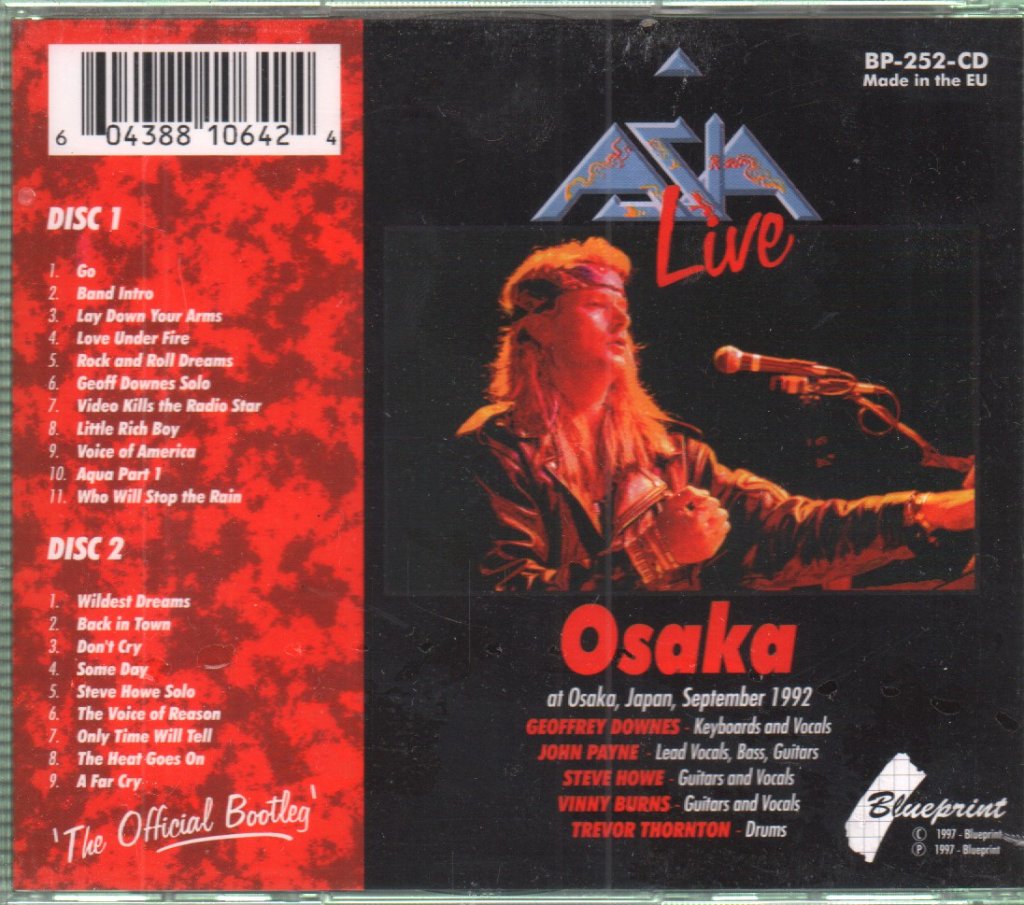 Asia (Aor Group) - Live In Osaka - Double Cd