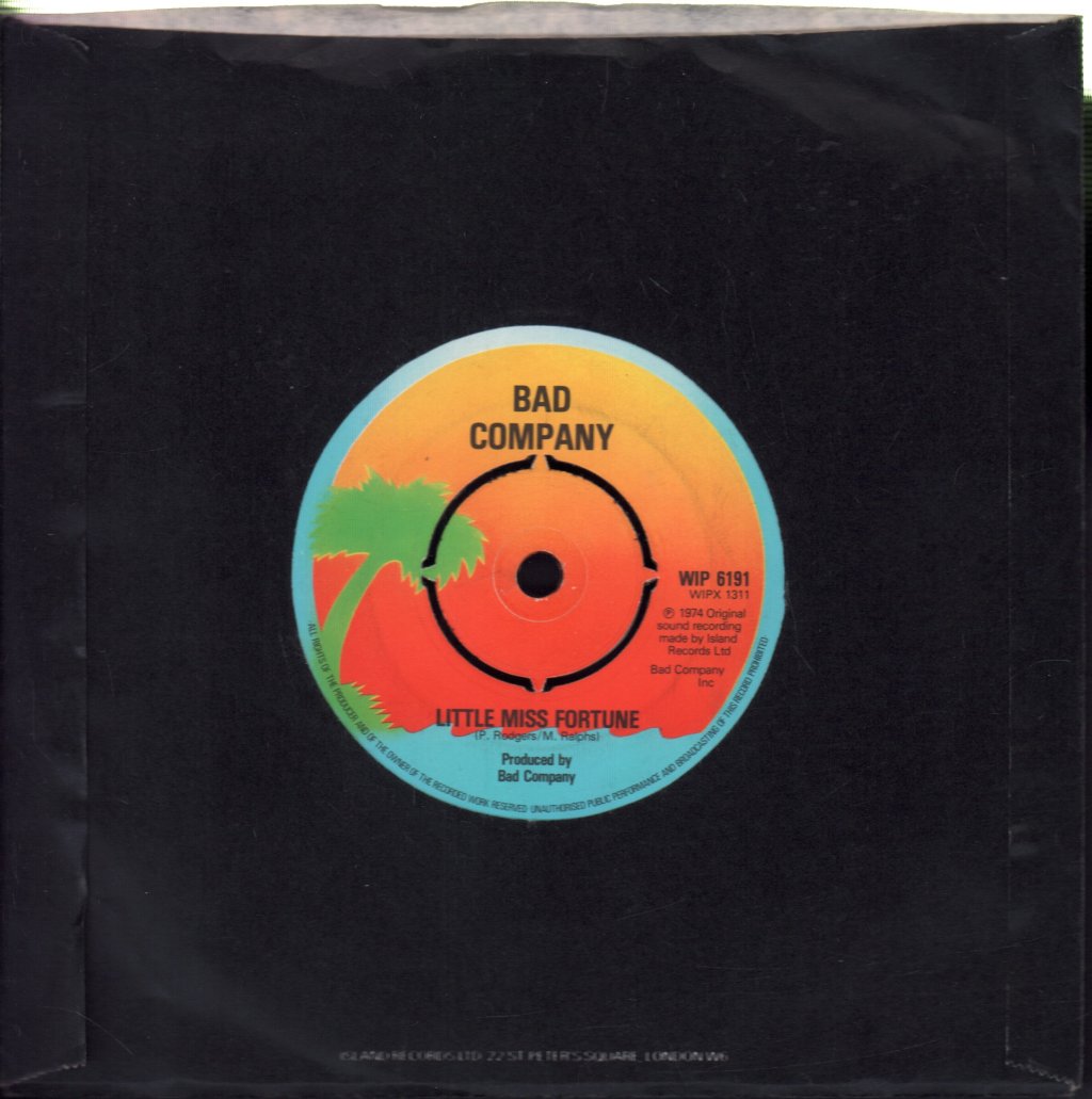 Bad Company (Rock Group) - Can't Get Enough - 7 Inch