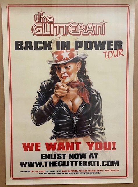 Glitterati - back in power tour - Poster