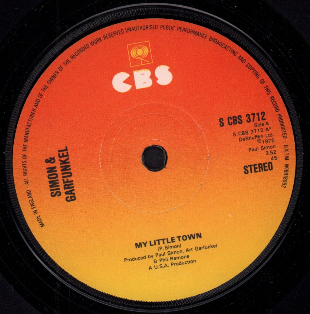 Simon And Garfunkel - My Little Town - 7 Inch