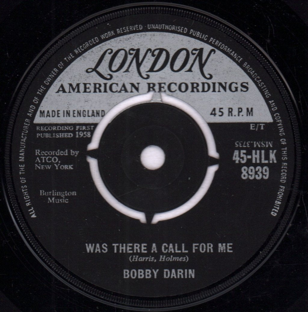 Bobby Darin - Mack The Knife - 7 Inch