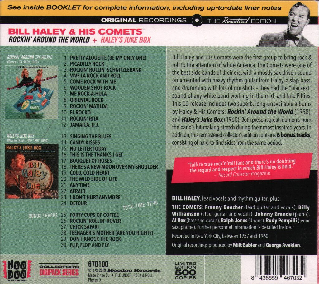 Bill Haley And His Comets - Rockin' Around The World + Haley's Juke Box - Cd