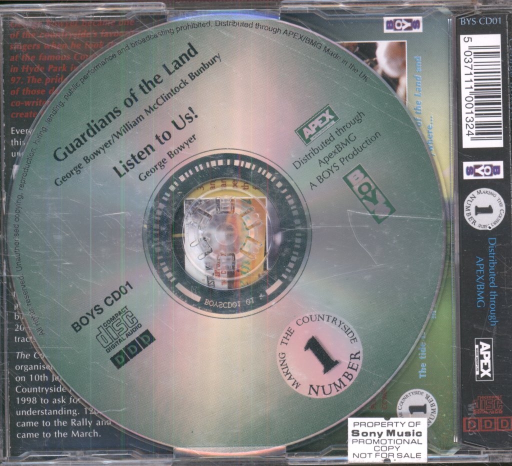 George Bowyer & William McClintock Bunbury - Guardians Of The Land - Cd